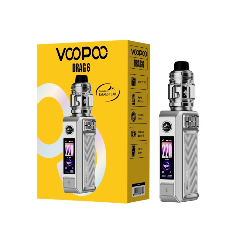 voopoo drag gene tt 6 Vape Mod Kit 220W Flavors:Lush Ice Disposable Pods Cherry Slush – Foger