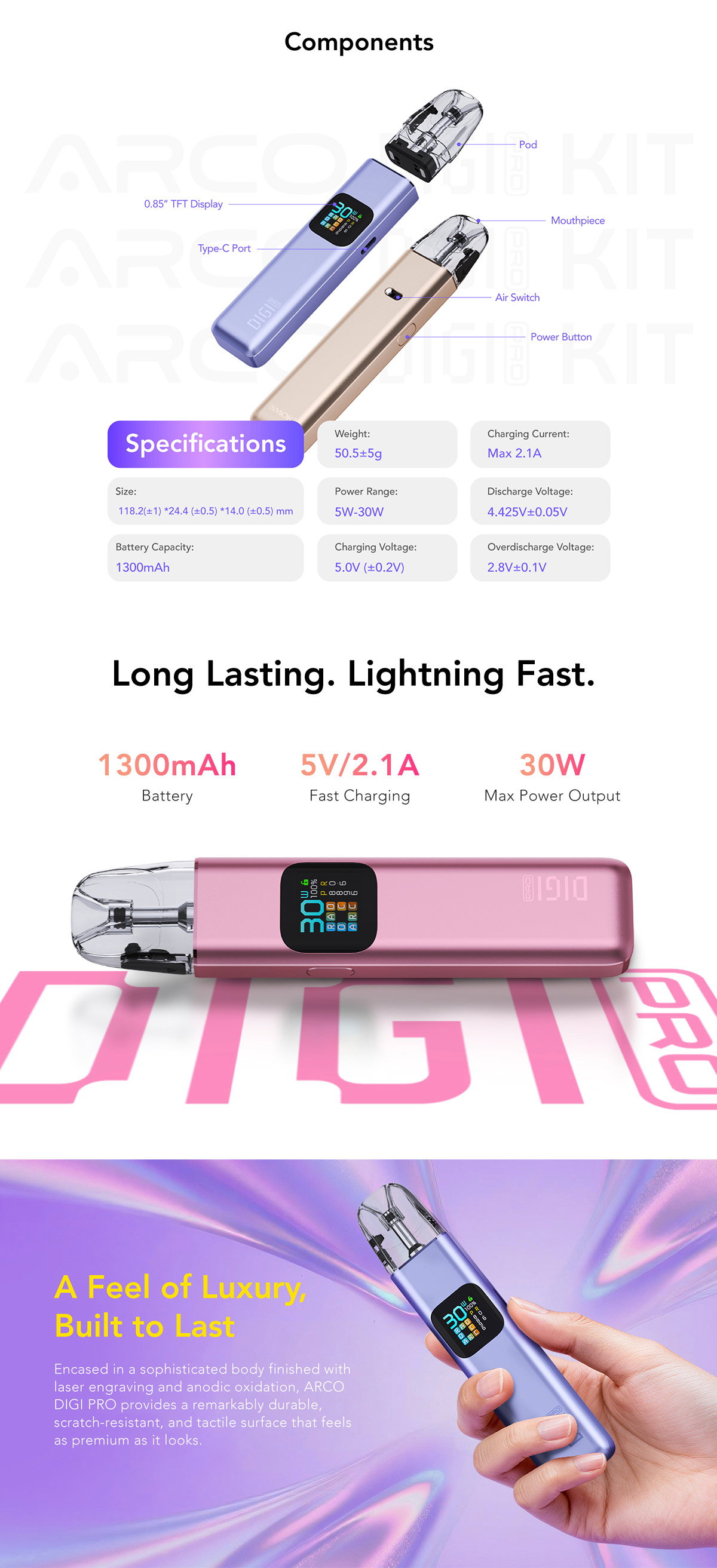 smok arco digi pro kit smok arco digi pro kit