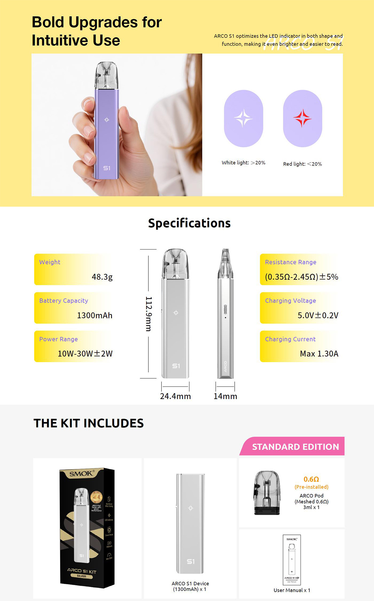 smok arco s1 kit smok arco s1 kit