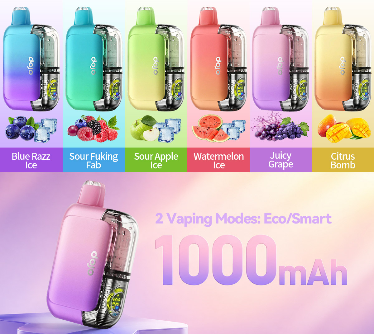 dojo vape flavors Purex 60K Disposable 1000mAh Buy Baja Splash Lost vape flavor FLAVOR:Miami Mint